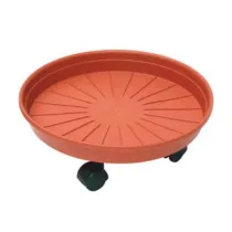SOTTOVASO TONDO CON RUOTE MARGHERITA