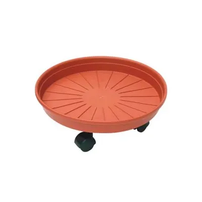 SOTTOVASO TONDO CON RUOTE MARGHERITA