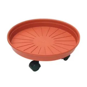 SOTTOVASO TONDO CON RUOTE MARGHERITA
