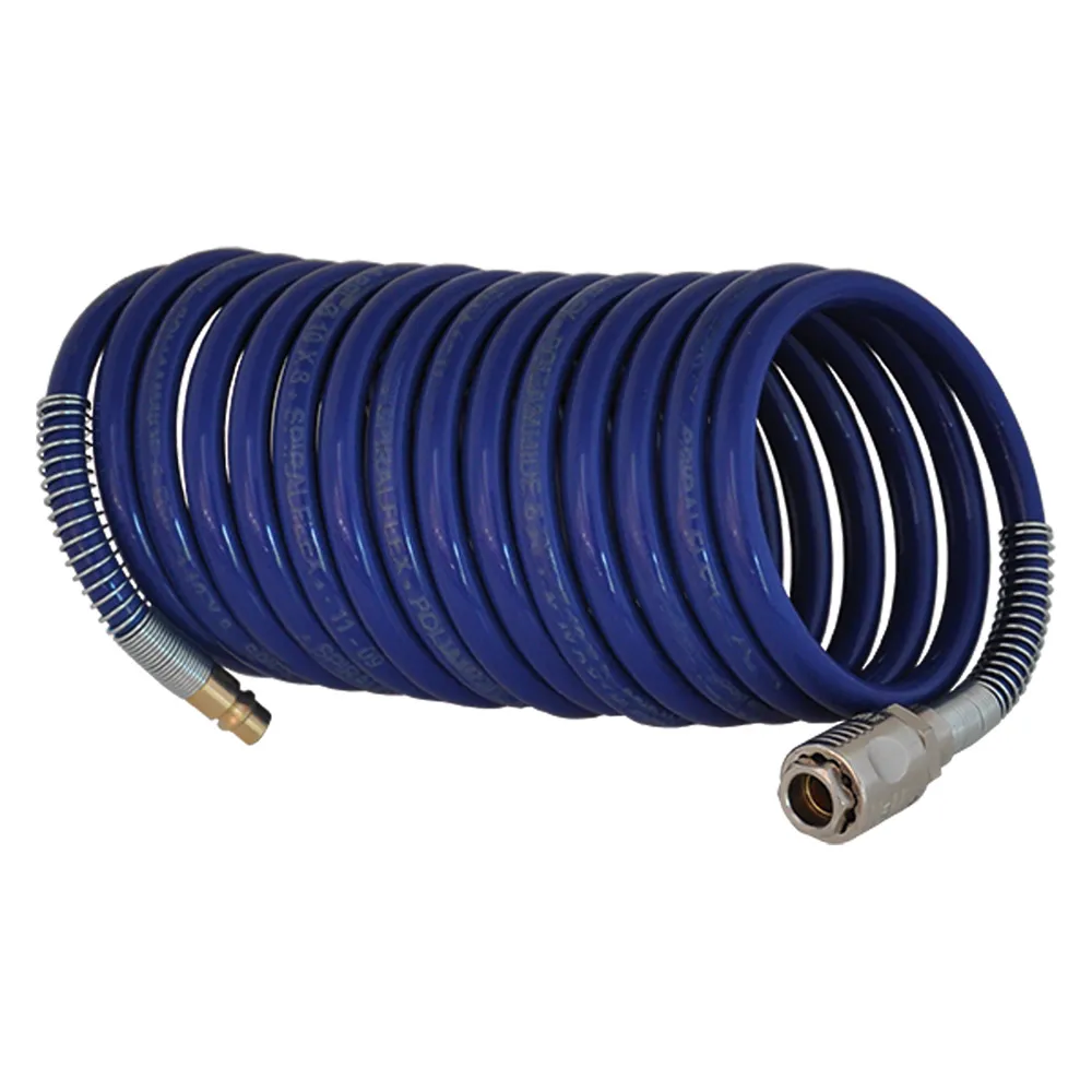 TUBO A SPIRALE IN NYLON RACCORDATO 8 x 10 - mt 10 TUBO A SPIRALE IN NYLON RACCORDATO 8 x 10 - mt 10