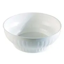 INSALATIERA COSTOLATA IN PLASTICA BIANCA