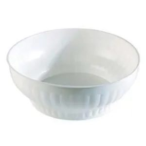INSALATIERA COSTOLATA IN PLASTICA BIANCA