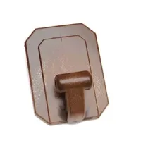 GANCI GIGANTI ADESIVI IN PLASTICA MARRONI