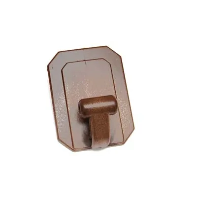 GANCI GIGANTI ADESIVI IN PLASTICA MARRONI
