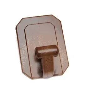 GANCI GIGANTI ADESIVI IN PLASTICA MARRONI