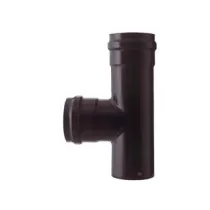 RACCORDO A "T" F/F PER STUFE A PELLET NERO OPACO PESANTE MM.1