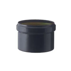 TAPPO SCARICO CONDENSA CIECO PER STUFE A PELLET  NERO OPACO MM.1