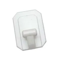 GANCI GIGANTI ADESIVI IN PLASTICA BIANCHI