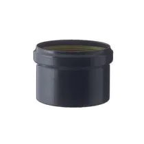 TAPPO SCARICO CONDENSA CIECO PER STUFE A PELLET  NERO OPACO MM.1