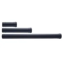TUBO PER STUFE A PELLET PLUS LIGHT NERO OPACO NORMALE
