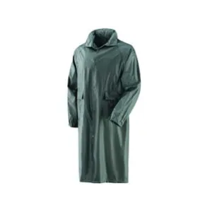 IMPERMEABILE CAPPOTTO IN NYLON SPALMATO IN PVC VERDE