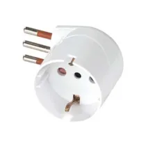 ADATTATORE SALVASPAZIO SCHUKO 90° 2P+T BIANCO