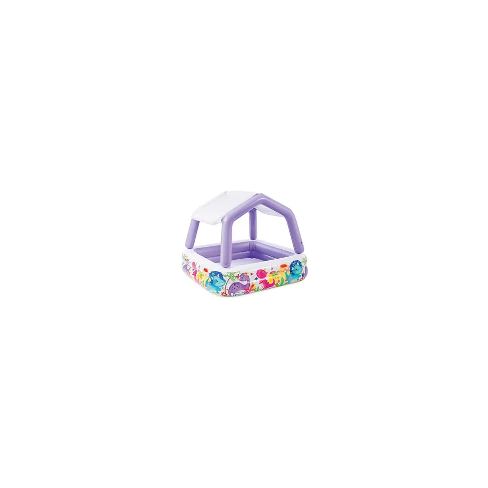 PISCINA GONFIABILE QUADRA  "ACQUARIO" CON PARASOLE  +2  ANNI
