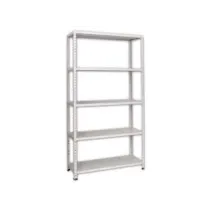SCAFFALI IN KIT 5 RIPIANI GRIGIO ANGOLARI SPEZZATI