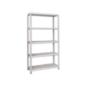 SCAFFALI IN KIT 5 RIPIANI GRIGIO ANGOLARI SPEZZATI