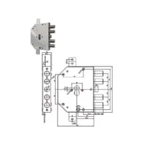 SERRATURA TRIPLICE APPLICARE SCROCCO CILINDRO EU BLINDATE 2155PEN-NCL