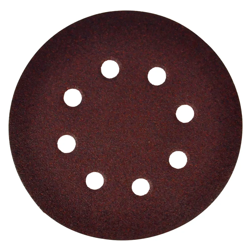 DISCO IN CARTA VELCRATO 'P64E' 8 FORI ø mm 125 x 0 - grana 80 DISCO IN CARTA VELCRATO 'P64E' 8 FORI ø mm 125 x 0 - grana 80