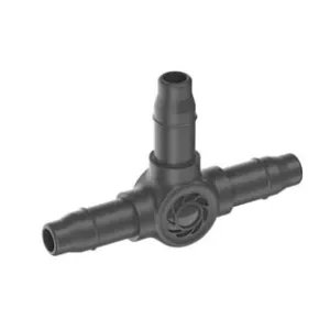RACCORDO A T TUBO PER TUBO DA 3/16" PER MICROIRRIGAZIONE