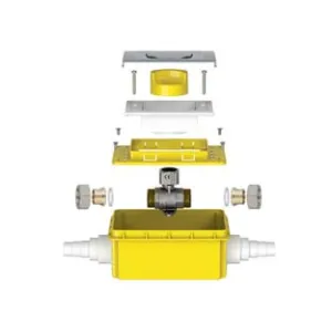 VALVOLA A SFERA DA INCASSO GAS-BOX A SALDARE