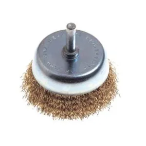 SPAZZOLA A TAZZA FILI OTTONE PER TRAPANO