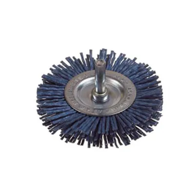 SPAZZOLA CIRCOLARE IN NYLON ABRASIVO BLU