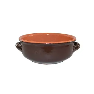 CIOTOLA CON MANICI IN TERRACOTTA BRUNELLA