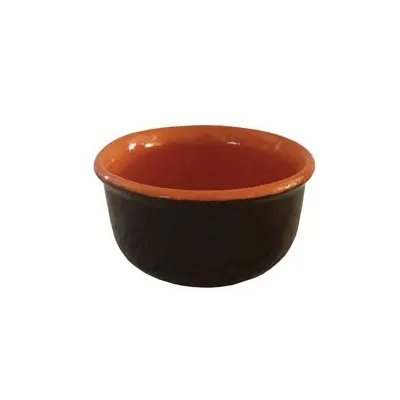 CIOTOLA IN TERRACOTTA SENZA MANICI E SENZA COPERCHIO BRUNELLA