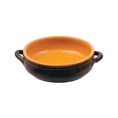 TEGAME IN TERRACOTTA BASSO 2 MANICI BRUNELLA