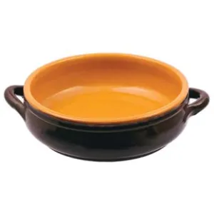 TEGAME IN TERRACOTTA BASSO 2 MANICI BRUNELLA