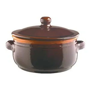 TEGAME IN TERRACOTTA BRUNELLA CON COPERCHIO