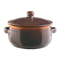 TEGAME IN TERRACOTTA BRUNELLA CON COPERCHIO