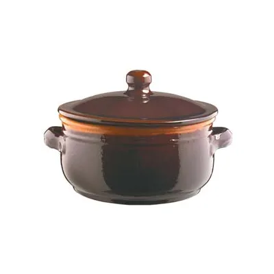 TEGAME IN TERRACOTTA BRUNELLA CON COPERCHIO