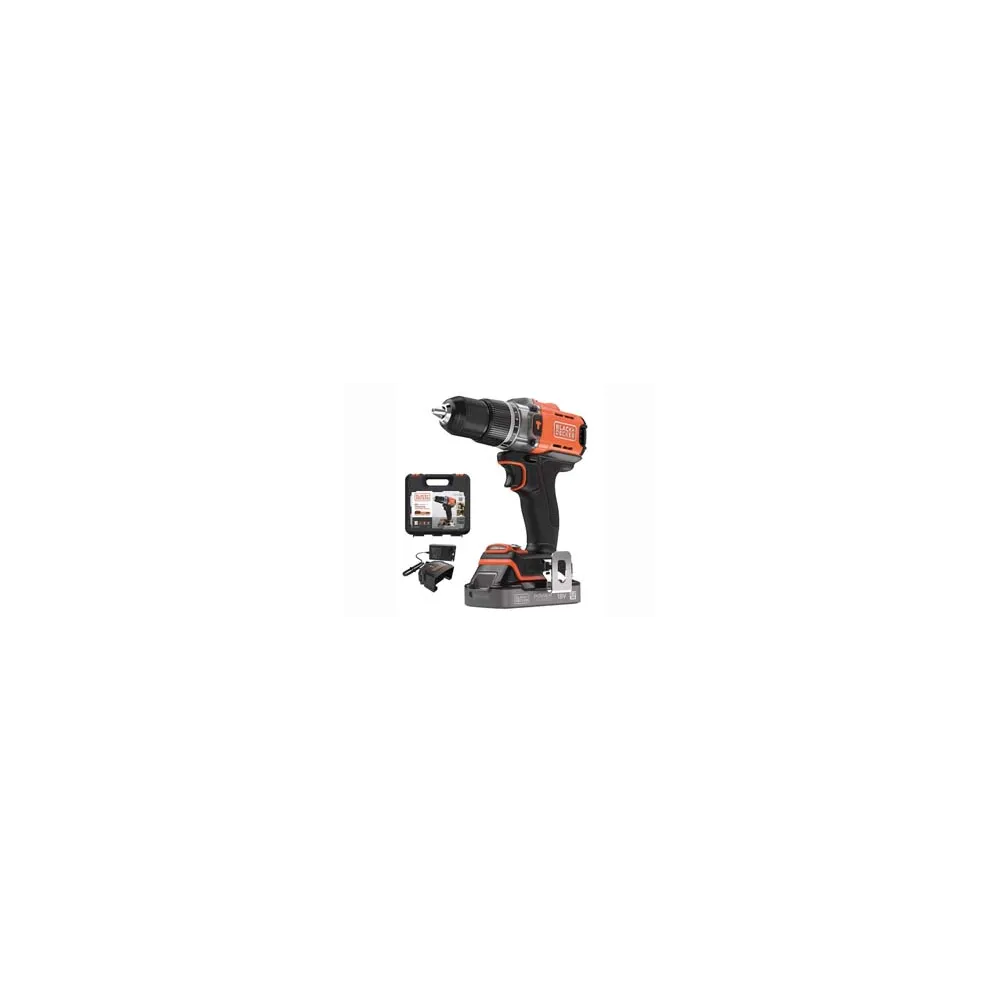 TRAPANO AVVITATORE BATTERIA LITO 18V  CON PERCUSSIONE (BCD383D1XK-QW)