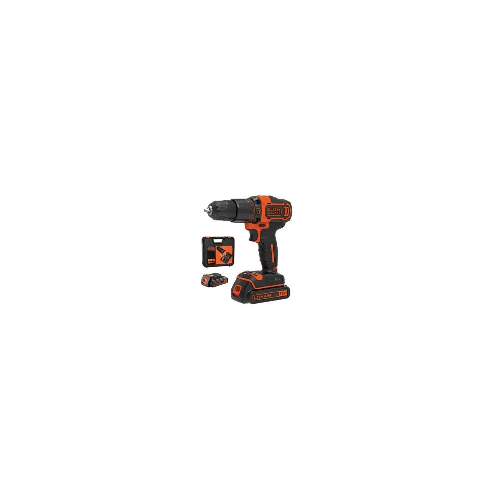 TRAPANO AVVITATORE CON 2 BATT. LITO 18V CON PERCUSSIONE (BDCHD18KB-QW)