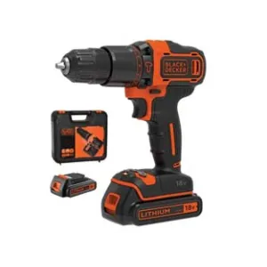 TRAPANO AVVITATORE CON 2 BATT. LITO 18V CON PERCUSSIONE (BDCHD18KB-QW)