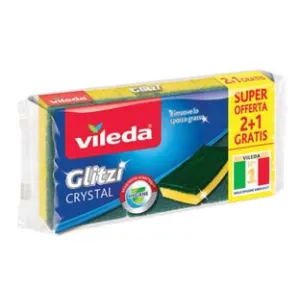 SPUGNA FIBRA VERDE GLITZY CRYSTAL