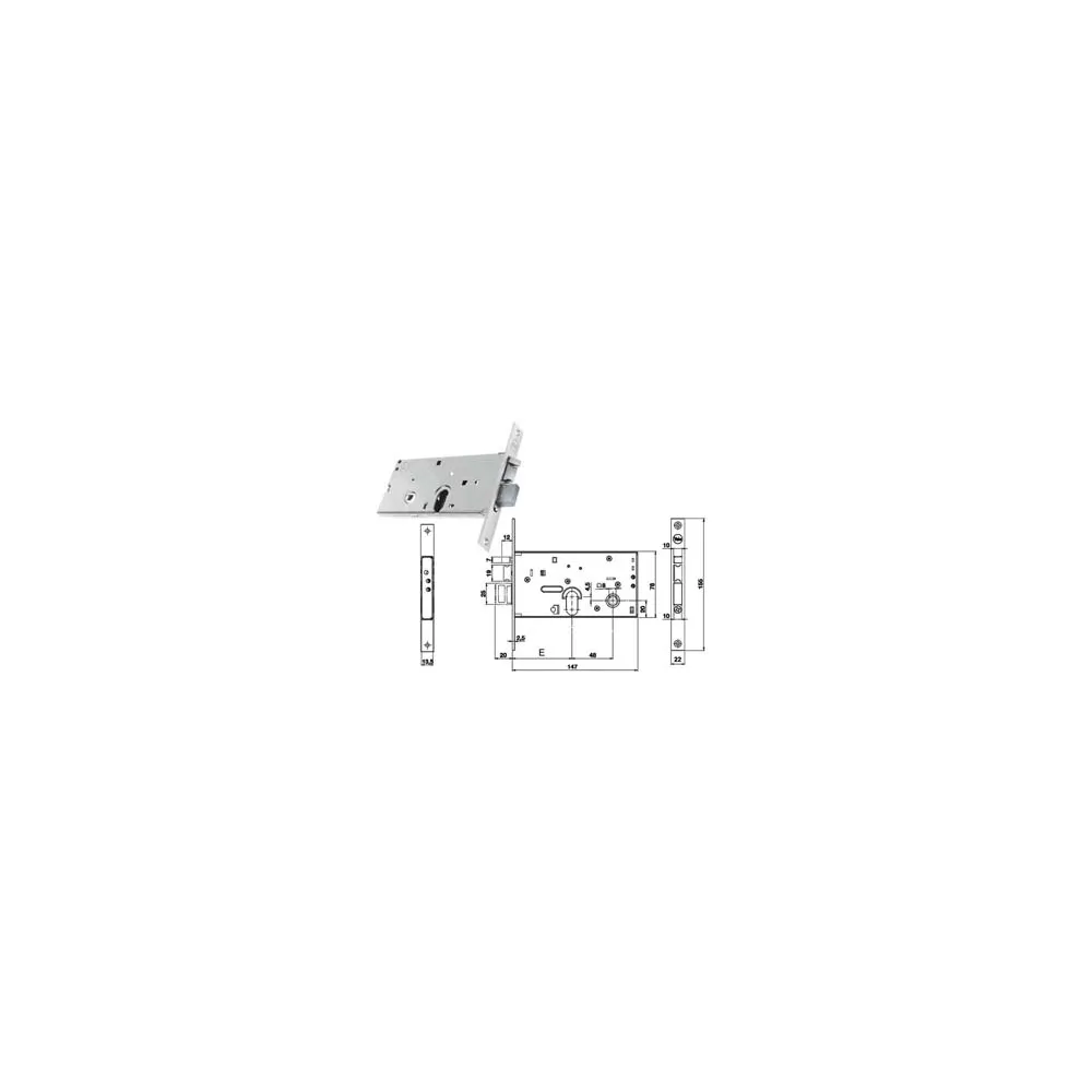 ELETTROSERRATURA DA INFILARE PER FASCE CATEN. E SCR. MM.78 H 85700