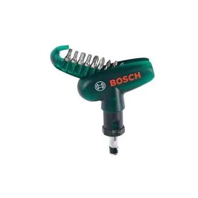 SET INSERTI CON 9 BIT E CACCIAVITE A CRICCHETTO