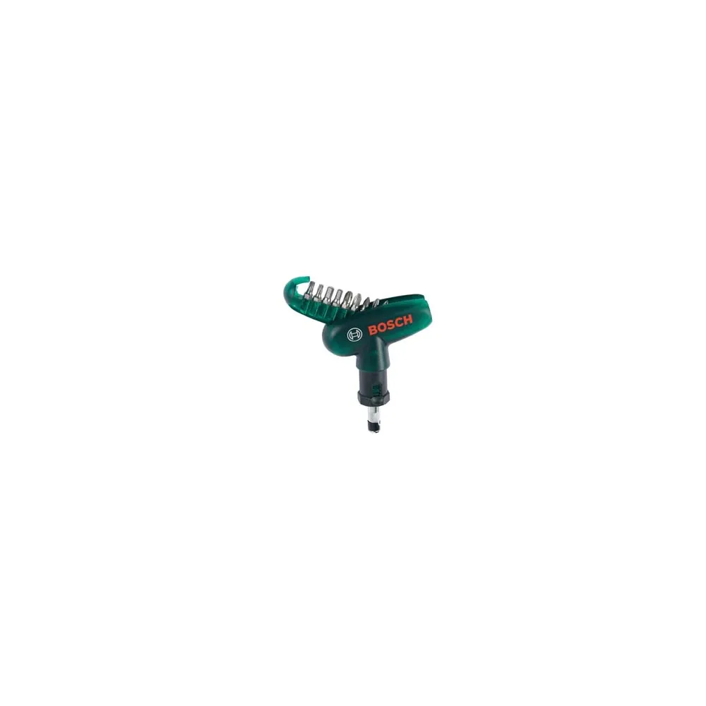 SET INSERTI CON 9 BIT E CACCIAVITE A CRICCHETTO