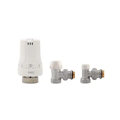 KIT VALVOLE TERMOSTATICHE AD ANGOLO ATTACCO F ART.994