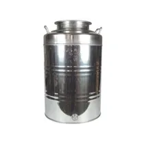 FUSTO INOX PER OLIO GRAFFATO LT.50