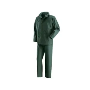IMPERMEABILE GIACCA/PANTALONE IN POLIURETANO VERDE