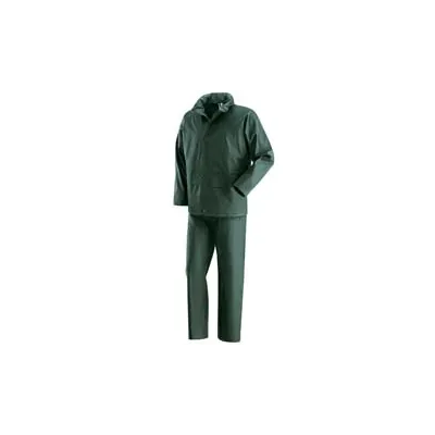 IMPERMEABILE GIACCA/PANTALONE IN POLIURETANO VERDE