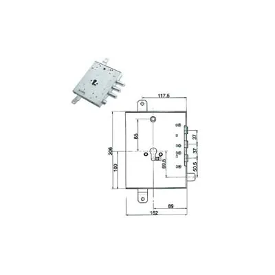 SERRATURA TRIPL.APPLICARE SCROCCO CIL.EU BLINDATE GARDESA 898571GRLD
