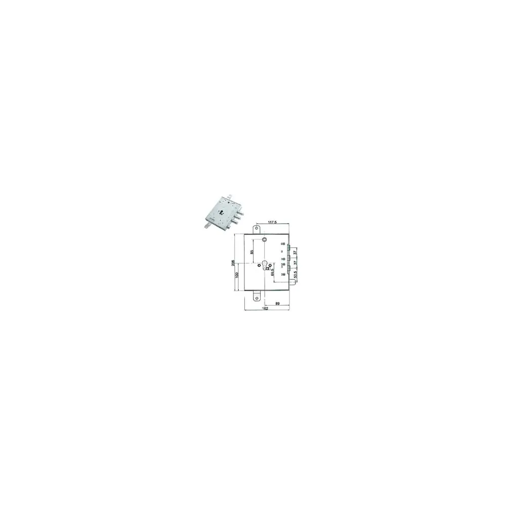 SERRATURA TRIPL.APPLICARE SCROCCO CIL.EU BLINDATE GARDESA 898571GRLD
