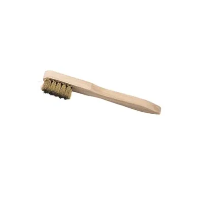 SPAZZOLA PER CANDELE OTTONE MANICO LEGNO