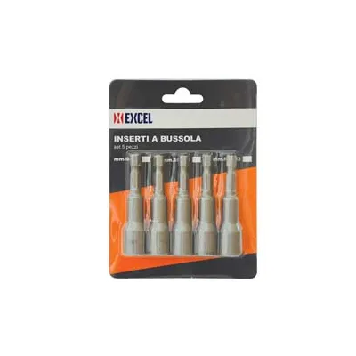 INSERTI A BUSSOLA MAGNETICI PER AVVITATORI SET PEZZI 5