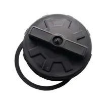 COPERCHIO A VITE NERO CON GUARNIZIONE PER POMPE A ZAINO IN PLASTICA