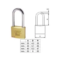 LUCCHETTO OTTONE ARCO LUNGO "ADITUS CITY" P700