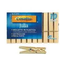 MOLLETTE JULIA AVORIO POLIPROPILENE E MOLLA ACCIAIO ZINCATO PZ.10